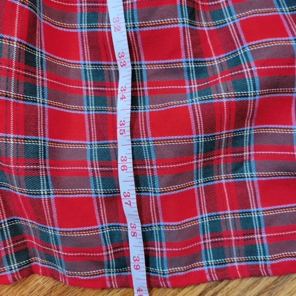 Vintage Candy Shaw Red Plaid Dress Size 6 Holiday - Picture 12 of 13